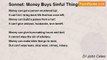 Dr John Celes - Sonnet: Money Buys Sinful Things