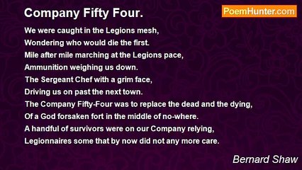 Bernard Shaw - Company Fifty Four.