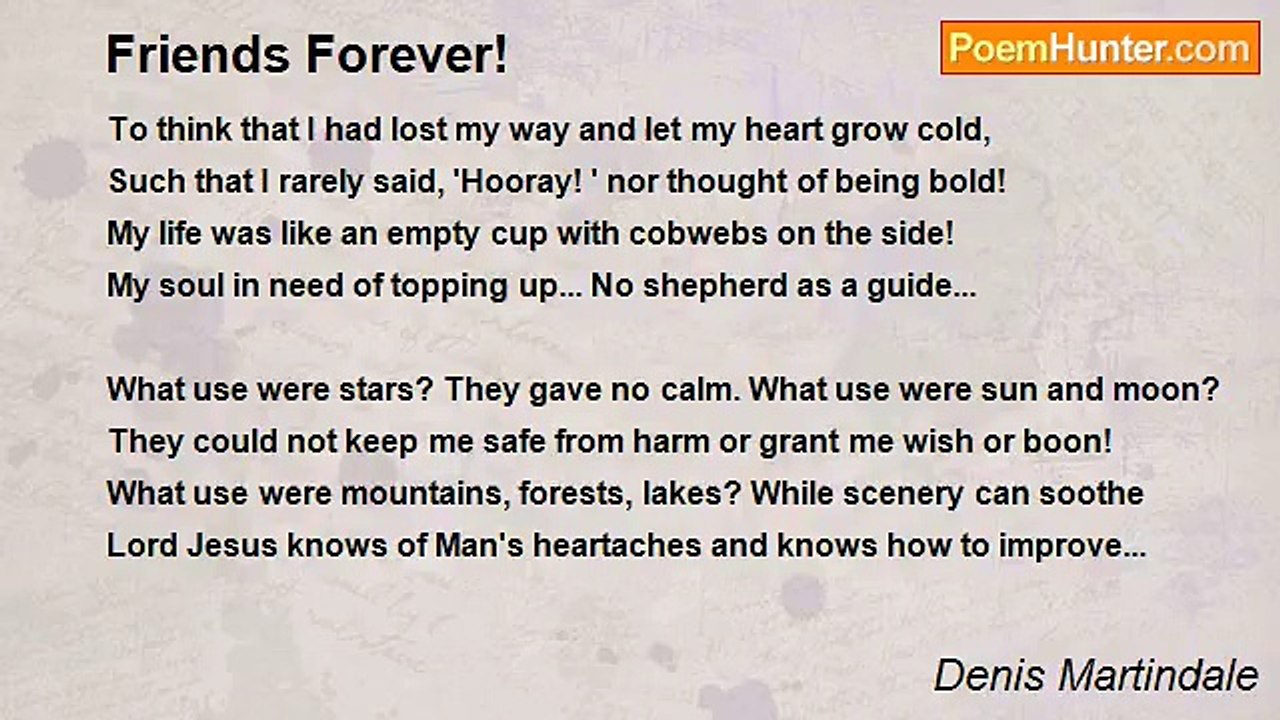 Denis Martindale - Friends Forever!