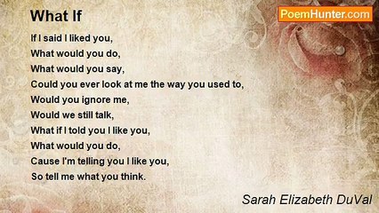 Sarah Elizabeth DuVal - What If