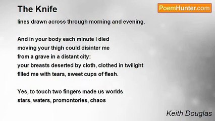 Keith Douglas - The Knife