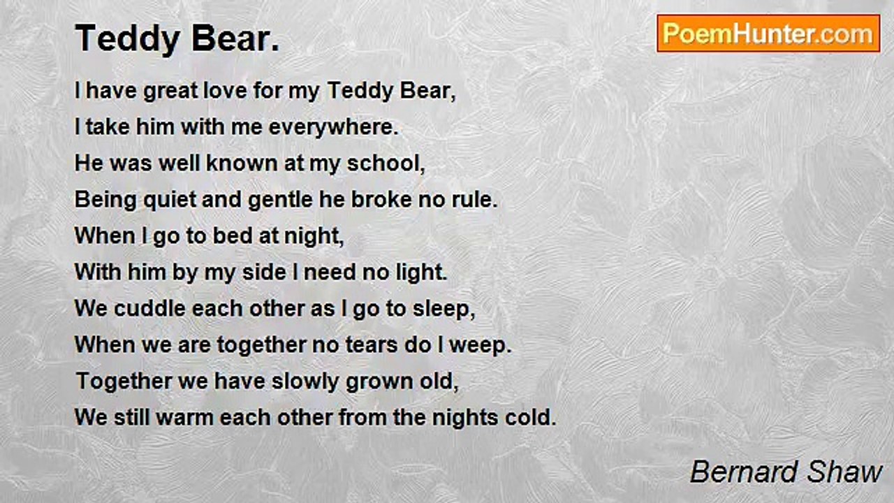 Bernard Shaw - Teddy Bear.