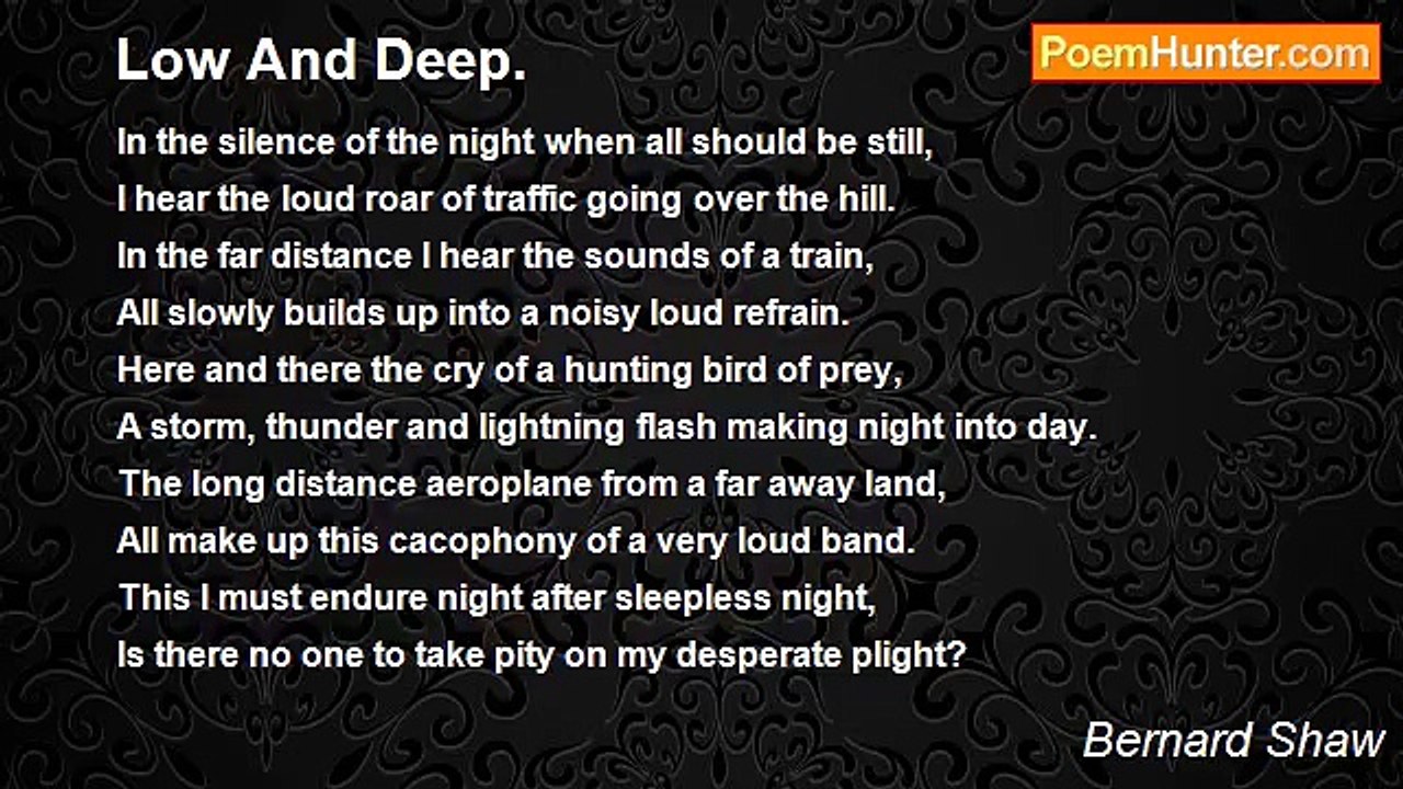 Bernard Shaw - Low And Deep.