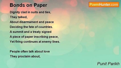 Punit Parikh - Bonds on Paper