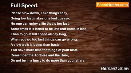 Bernard Shaw - Full Speed.