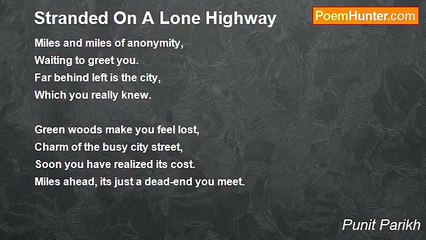 Punit Parikh - Stranded On A Lone Highway