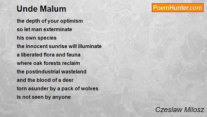 Czeslaw Milosz - Unde Malum