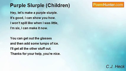 C.J. Heck - Purple Slurple (Children)