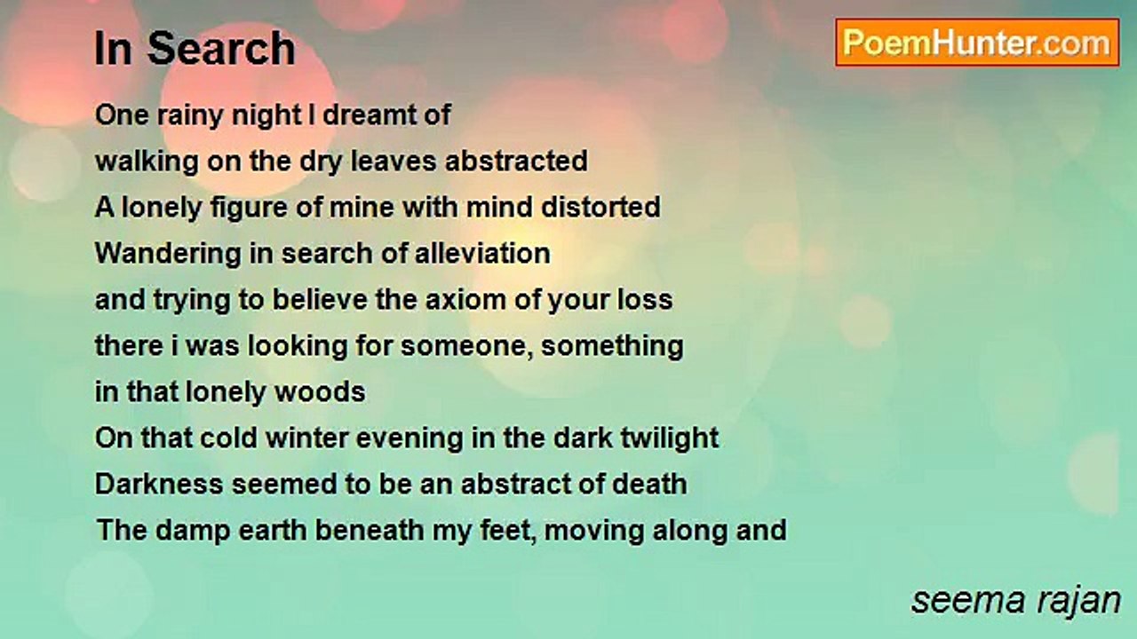 seema rajan - In Search