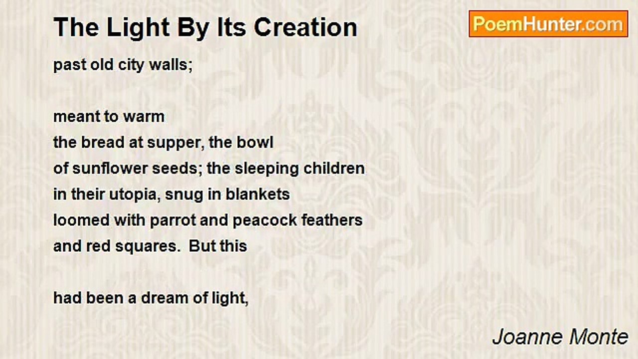 Joanne Monte - The Light By Its Creation
