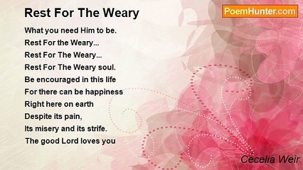 Cecelia Weir - Rest For The Weary