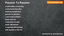 anonymus anonymus - Passion To Passion