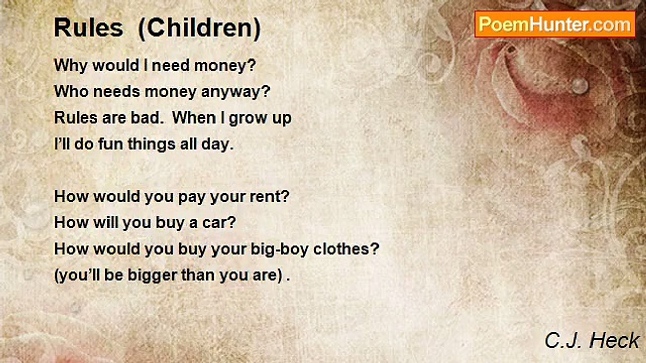 C.J. Heck - Rules  (Children)