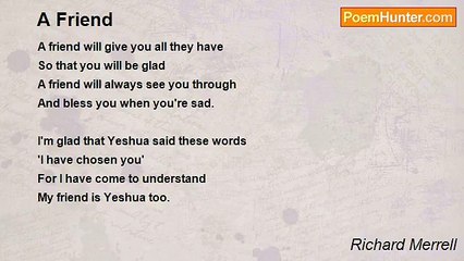 Richard Merrell - A Friend