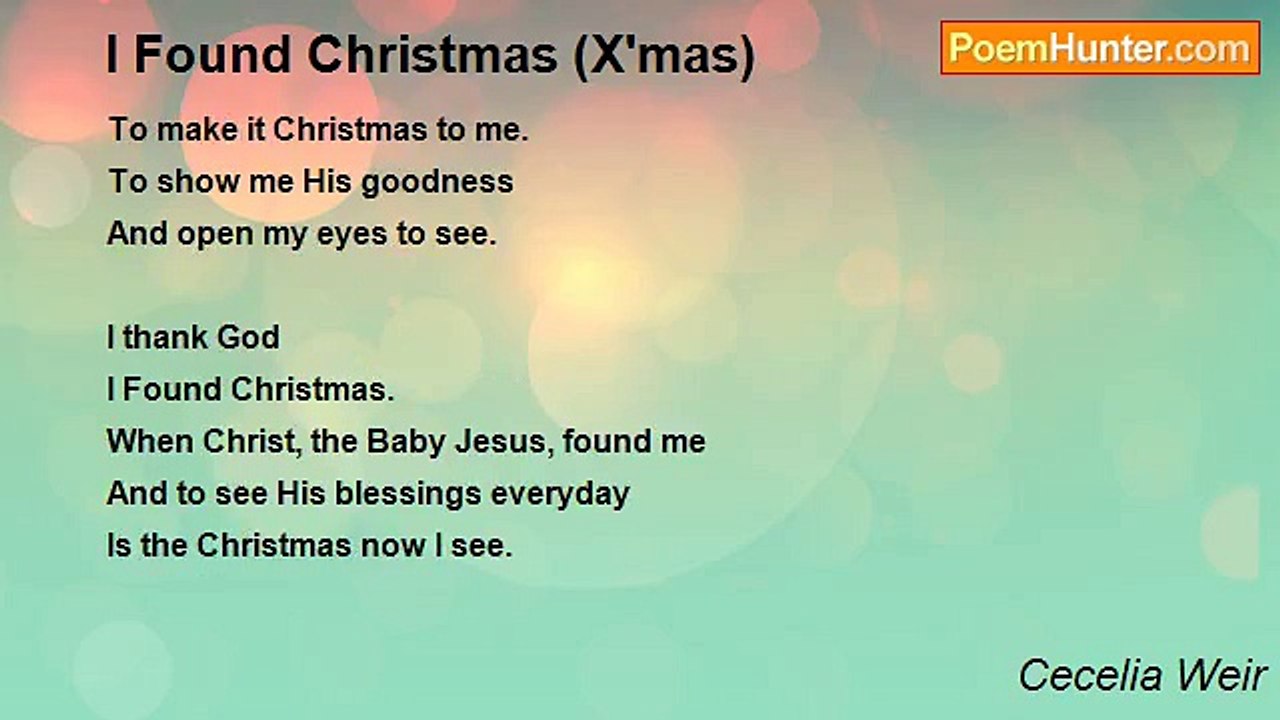 Cecelia Weir - I Found Christmas (X'mas)