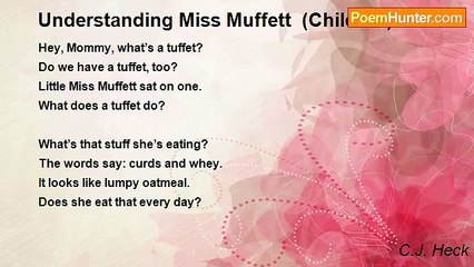 C.J. Heck - Understanding Miss Muffett  (Children)