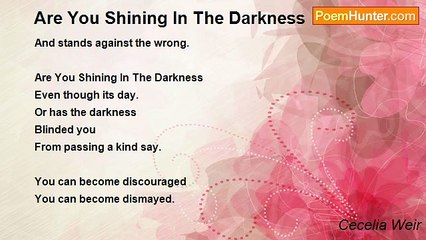 Cecelia Weir - Are You Shining In The Darkness