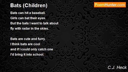 C.J. Heck - Bats (Children)