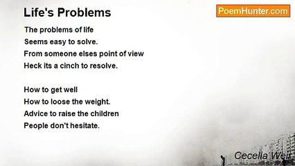 Cecelia Weir - Life's Problems