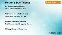 Cecelia Weir - Mother's Day Tribute