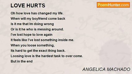 ANGELICA MACHADO - LOVE HURTS