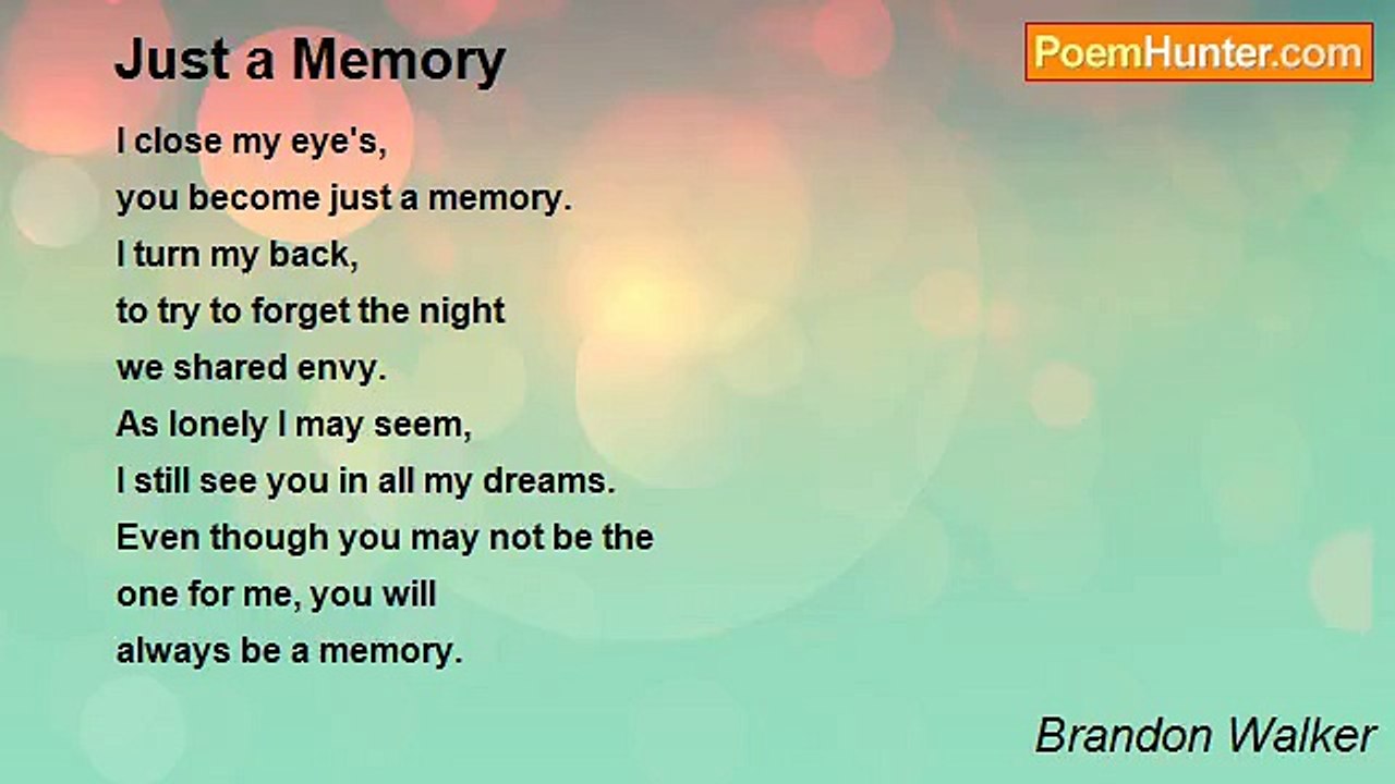 Brandon Walker - Just a Memory