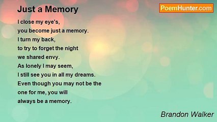 Brandon Walker - Just a Memory