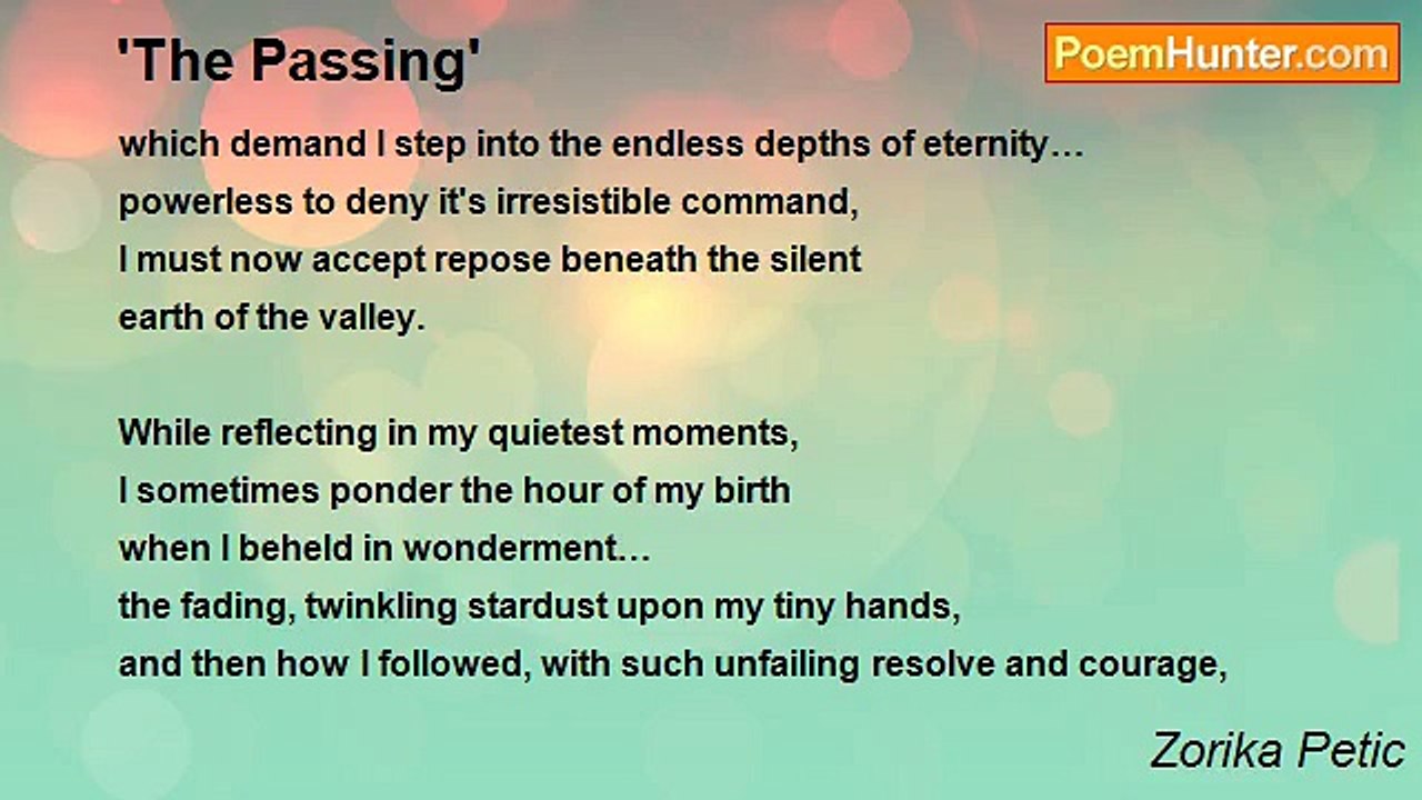 Zorika Petic - 'The Passing'