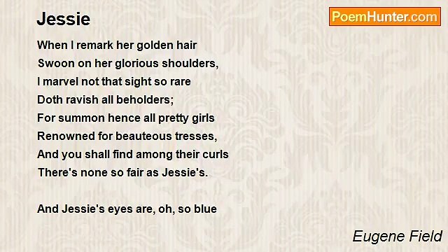 Eugene Field - Jessie