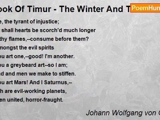 Johann Wolfgang von Goethe - Book Of Timur - The Winter And Timur