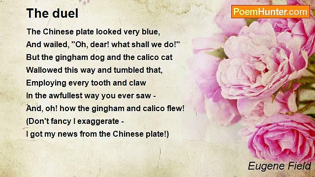 Eugene Field - The duel