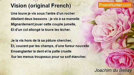 Joachim du Bellay - Vision (original French)