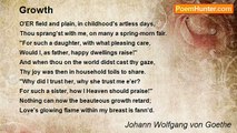 Johann Wolfgang von Goethe - Growth