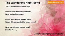 Johann Wolfgang von Goethe - The Wanderer's Night-Song
