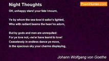 Johann Wolfgang von Goethe - Night Thoughts