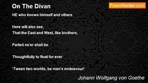 Johann Wolfgang von Goethe - On The Divan
