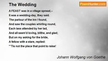 Johann Wolfgang von Goethe - The Wedding
