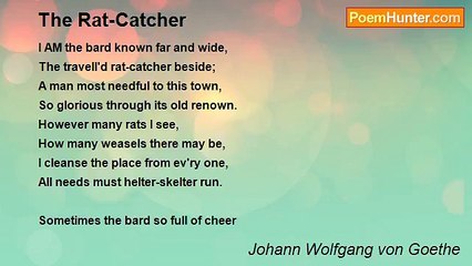 Johann Wolfgang von Goethe - The Rat-Catcher