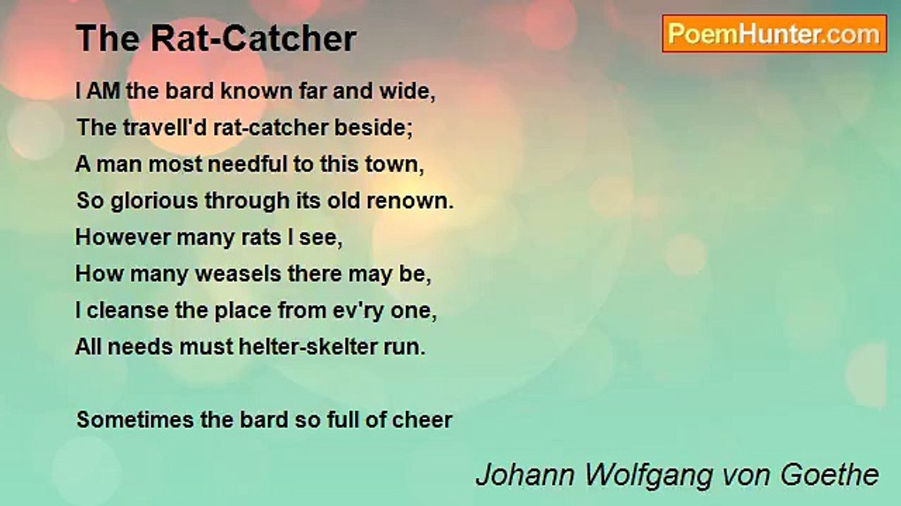 Johann Wolfgang von Goethe - The Rat-Catcher