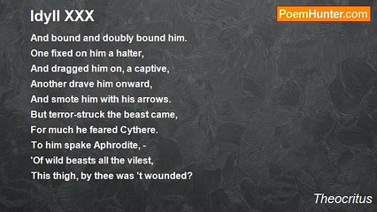 Theocritus - Idyll XXX