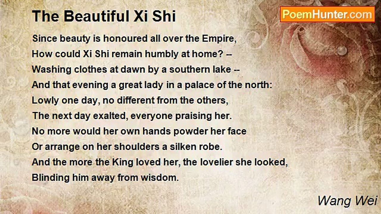 Wang Wei - The Beautiful Xi Shi