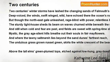 Katharine Lee Bates - Two centuries