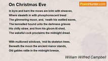 William Wilfred Campbell - On Christmas Eve