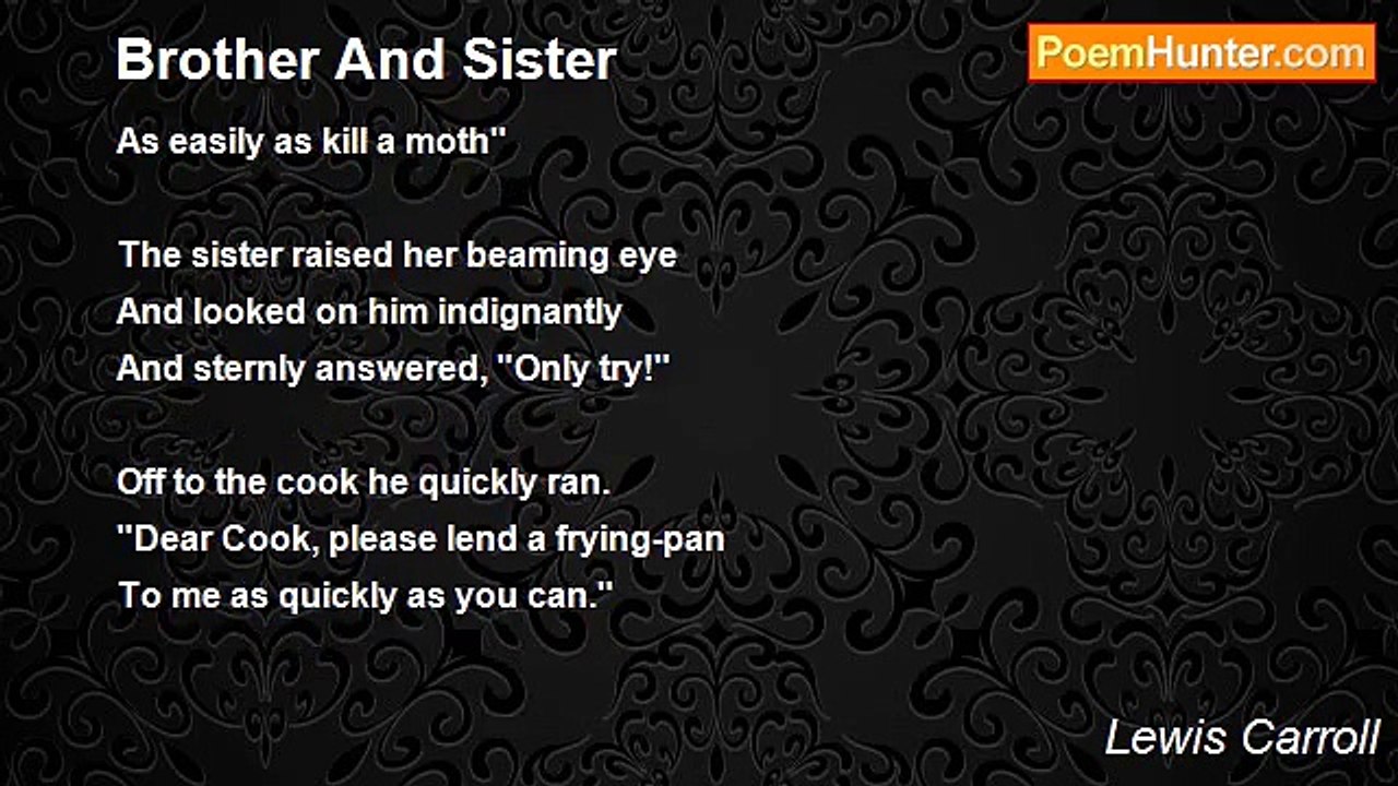 Lewis Carroll - Brother And Sister