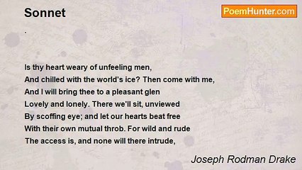 Joseph Rodman Drake - Sonnet