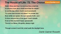 Dante Gabriel Rossetti - The House of Life: 72. The Choice, II