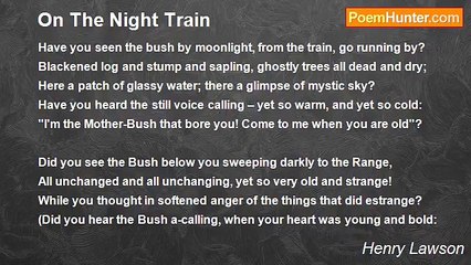 Henry Lawson - On The Night Train
