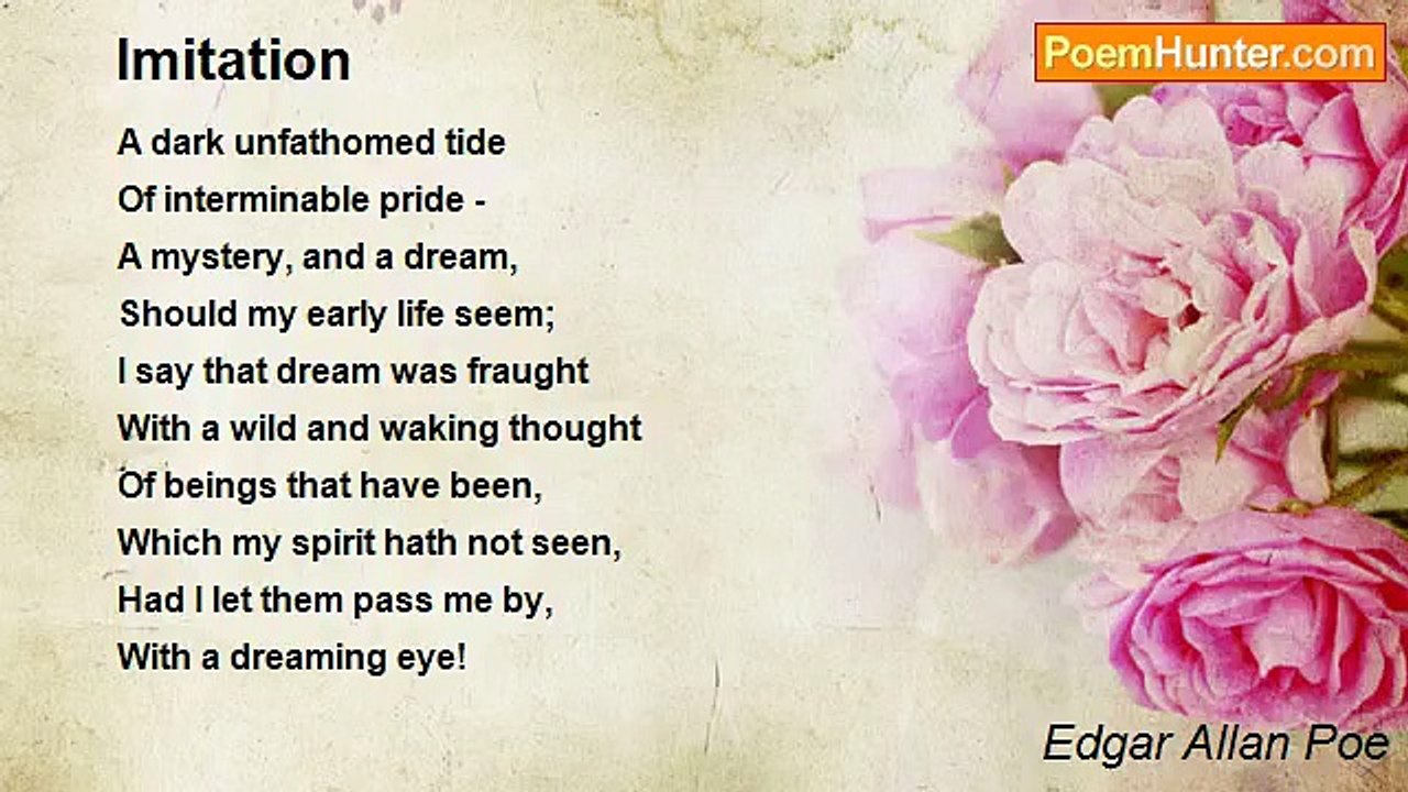 Edgar Allan Poe - Imitation