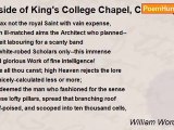 William Wordsworth - Inside of King's College Chapel, Cambridge