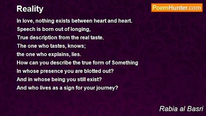 Rabia al Basri - Reality